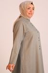 48009 Large Size Judge Collar Woven Fabric Shirt-Nephti