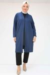 43008 Plus Size Combed Cotton Jacket-Black