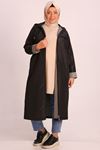 33068 Large Size Removable Hooded Bondit Cap-Black