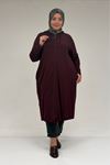 3154 Plus Size  Jacket - Plum
